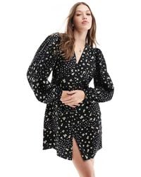 Vero Moda - Long Sleeved Buttondown Mini Dress - Lyst