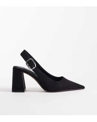 ASOS - Wide Fit Surrey High Block Heeled Slingback Pumps - Lyst