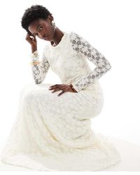 Threadbare - Top Van Kant Met Lange Mouwen En Asymmetrische Zoom - Lyst