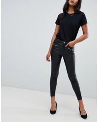lipsy black glitter jeans