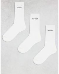 GANT - 3 Pack Sport Socks With Logo - Lyst