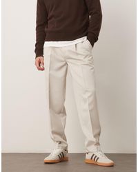 ASOS - Smart Oversized Tapered Trousers With Front Pleat - Lyst