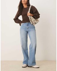 Mango - Cecilia Mid Rise Straight Jean - Lyst