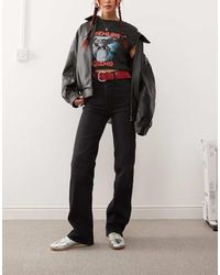 Dr. Denim - Vaqueros Negro Bruma De Pernera Recta Moxy De - Lyst