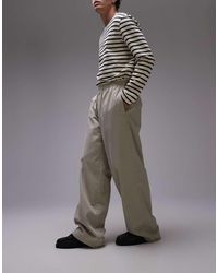 TOPMAN - baggy Fit Chino Twill Pants - Lyst