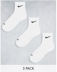 Nike - Plus Everyday Cushioned 3 Pack Unisex Ankle Socks - Lyst