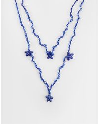 ASOS - Mutli-Row Necklace With Cording And Starfish - Lyst