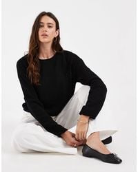 ONLY - Nur weiter, locker geschnittener pullover mit weitem ausschnitt - Lyst