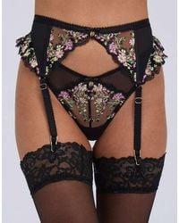 Boux Avenue - Zinnia Embroidered Suspender Belt Floral Sexy Garter Belt - Lyst