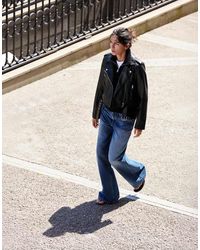 Pull&Bear - Bikerjack Met Leereffect - Lyst