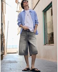 Bershka - Denim Skater-Bermudashort - Lyst