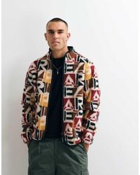 Parlez - Abstract Printed Borg Jacket - Lyst