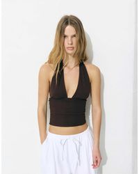 Pull&Bear - Top dos nu à balconnets - Lyst