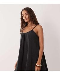 JDY Petite - Cheesecloth Sleeveless Mini Dress - Lyst