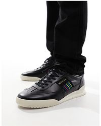PS by Paul Smith - Dover Side Stripe White Sole Leather Trainers - Lyst