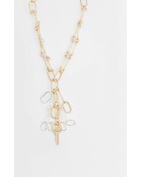 Mango - Key Charm Chain Necklace - Lyst