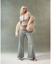 ASOS - Jean ample à coutures tournantes - délavage clair - Lyst