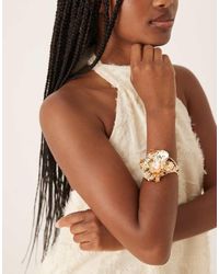 ASOS - Armbanden Met Statement Bloem En Imitatieparels - Lyst