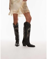 Bronx - Next-low-kole Buckle Western Knee Boots - Lyst