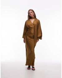 & Other Stories - – midaxi-kleid aus satin - Lyst