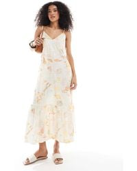 Native Youth - Robe longue à bretelles fines et imprimé estival - multicolore - Lyst