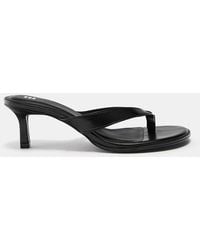Pull&Bear - Mid Heel Toe Thong Sandals - Lyst