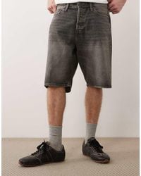 Jack & Jones - Alex baggy Denim Shorts - Lyst