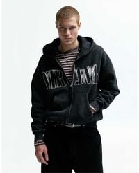 Pull&Bear - Nirvana Zip-up Hoodie - Lyst