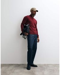 GANT - Regular Fit Quarter Zip Jumper - Lyst