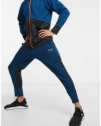 navy blue puma sweatpants