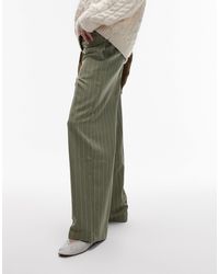 TOPSHOP - Low Slung Stripe Trouser - Lyst