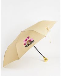 Mujer Accesorios de Paraguas de Paraguas con sol estampado de Moschino de color Negro 