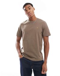 Farah - Camiseta Marrón Grisáceo Danny De - Lyst