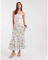 laagam - Polly Bandeau Midi Dress - Lyst