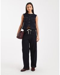 Object - Premium Mid Rise Loose Barrel Leg Jeans Co-ord - Lyst