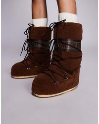 Moon Boot - Moonboot Icon Fleece Snowboot - Lyst