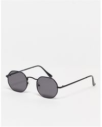 Pull&Bear - – runde sonnenbrille mit metallgestell - Lyst