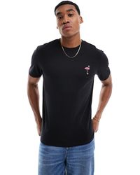 Threadbare - Flamingo Embroidery T-shirt - Lyst