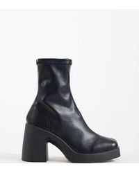 ASOS - Schoenen Met Brede Pasvorm Edison Laarzen Met Vierkante Neus En Chunky Hak - Lyst