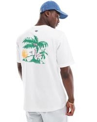 adidas Originals - Leisure League Back Print T-shirt - Lyst