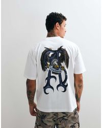 AllSaints - Raptour Short Sleeve Graphic Logo T-shirt With Back Print - Lyst
