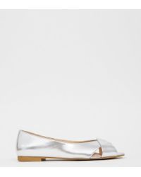 ASOS Leadership - Ballerines plates pointure large - Métallisé
