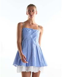 Collective The Label - Button Through Skater Dress - Lyst