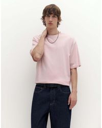 Pull&Bear - Recht Oversized Interlock T-Shirt - Lyst