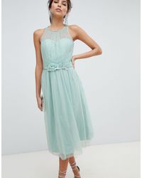 little mistress spearmint lace dress