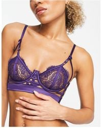 Hunkemöller - Mitzy Lace Strappy Non Padded Plunge Bra With Hardware Detail - Lyst