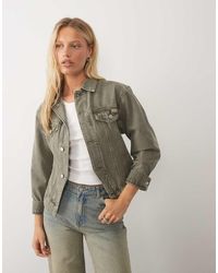 Calvin Klein - Cinched Waist Denim Jacket - Lyst