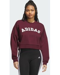 adidas Originals - Chenille Logo Graphic Sweatshirt - Lyst