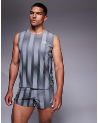 adidas Originals - Adidas running – adizero – schwarz und gemustertes trägertop - Lyst