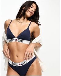 Tommy Hilfiger - Tommy Jeans Unlined Triangle Bra - Lyst